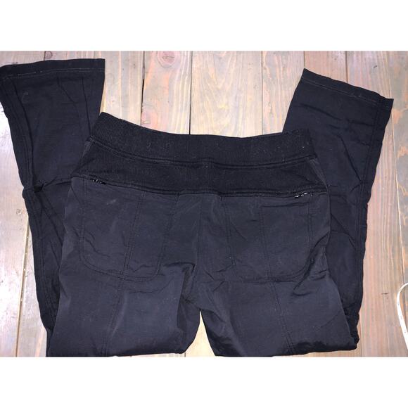 Athleta casual nylon black pants stretch waist women's size 10 - Picture 5 of 9